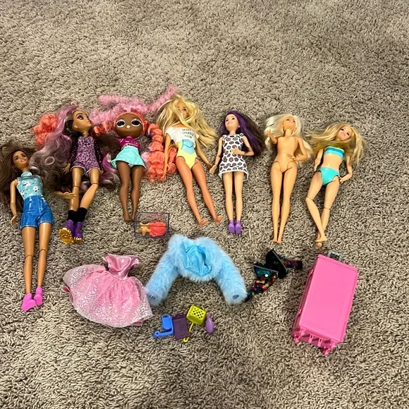 EUC Barbie dolls lol doll rainbow high doll and accessories - Picture 1 of 4